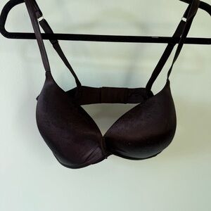 Y2K Victorias Secret Demi Bra 40D Lightly Lined Underwire Black